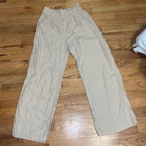 Cream colored cotton work pant from Abercrombie and Fitch